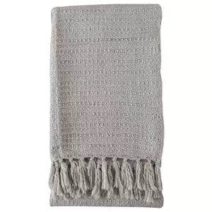 Textured Acrylic Throw - Natural