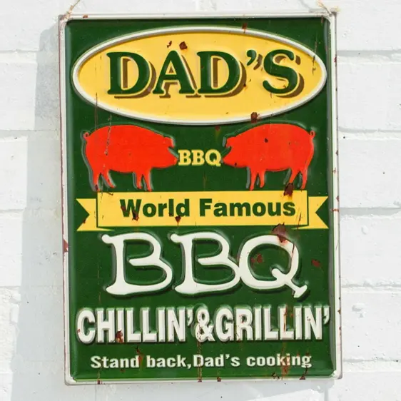 Dad's BBQ Garden Sign - image 1