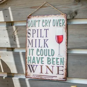 Don't Cry Over Spilt Milk Garden Sign - image 2