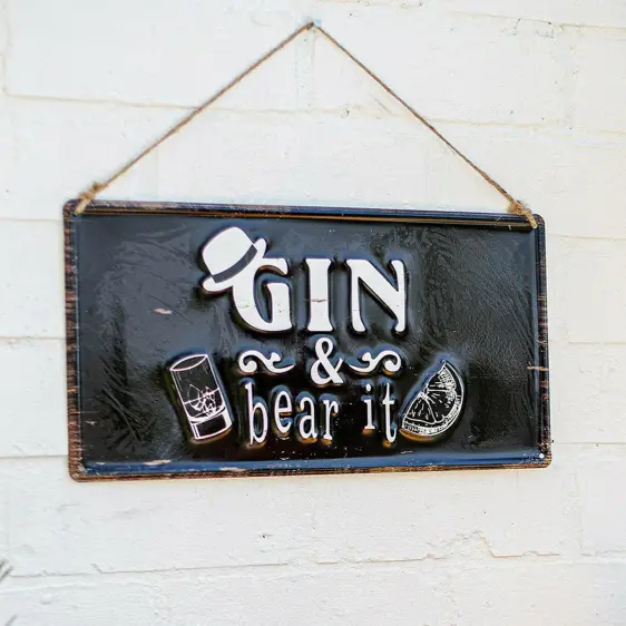 Gin & Bear It Garden Sign - image 1