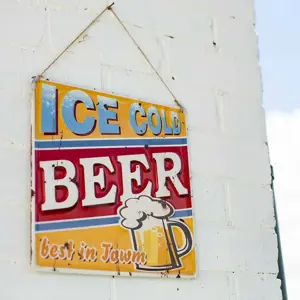 Garden Sign Ice Cold Beer - image 2
