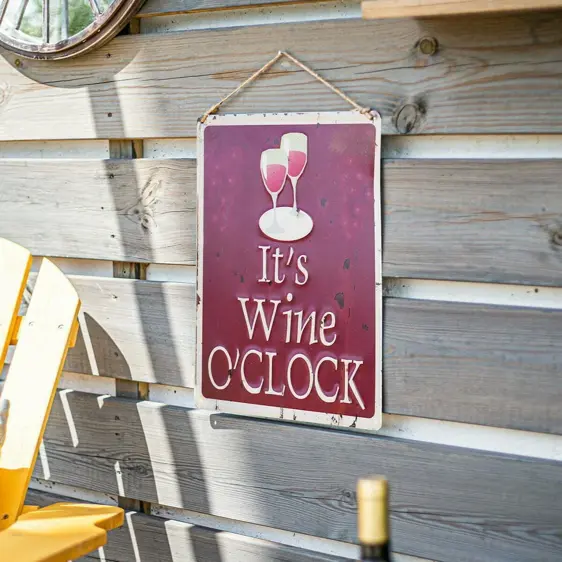 Garden Sign It's Wine O'Clock - image 2