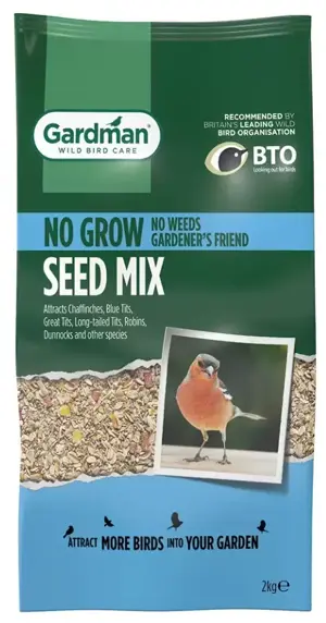 Gardman No Grow Seed Mix 1.6kg + 25% Extra Free