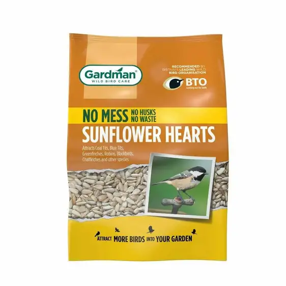 Gardman No Mess Sunflower Hearts 1kg