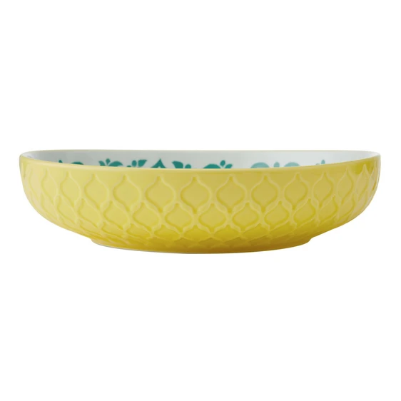 Geometric Yellow Coupe Bowl - image 2