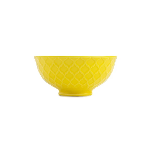 Geometric Yellow Nibble Bowl - image 2