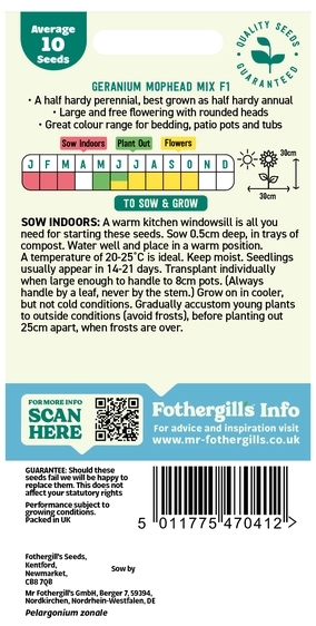 Geranium Mr F's Mophead Mixed F1 - image 2