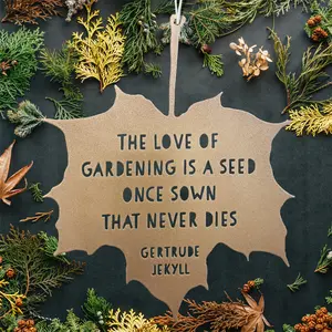 Gertrude Jekyll Hanging Leaf Quote