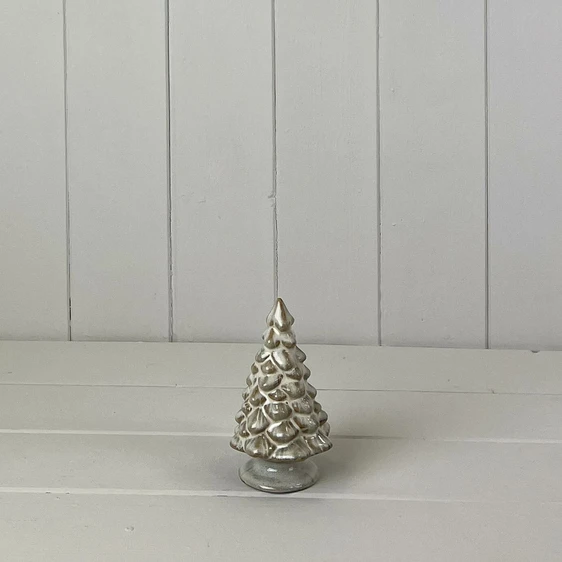 Glazed Ceramic Christmas Tree Decoration - Small