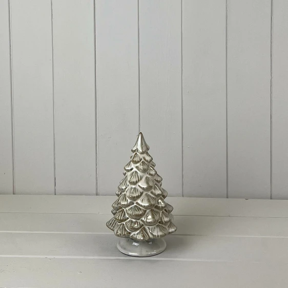 Glazed Ceramic Christmas Tree Decoration - Medium