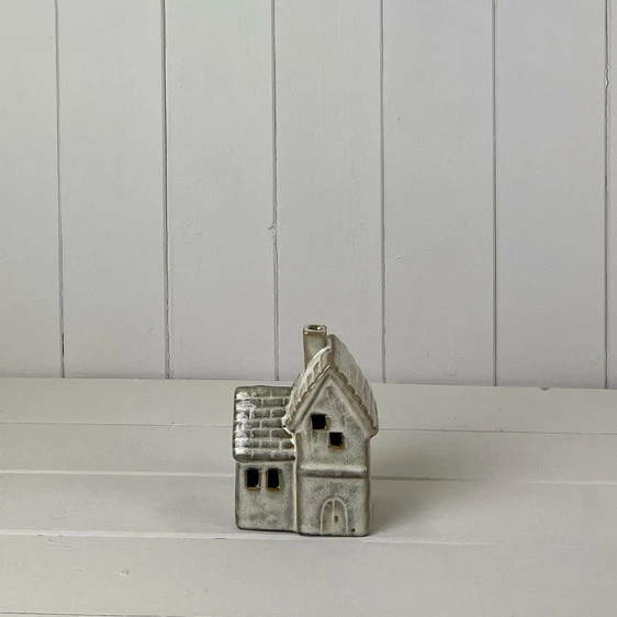 Glazed Ceramic Illuminated House Decoration