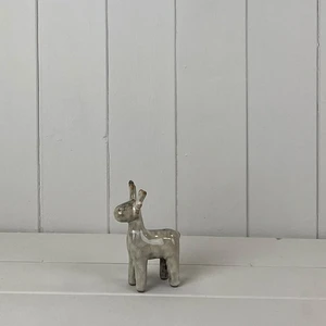 Glazed Ceramic Reindeer Decoration