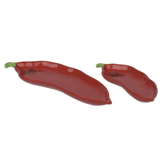 Glazed Chilli Pepper Serving Plate Set - image 2