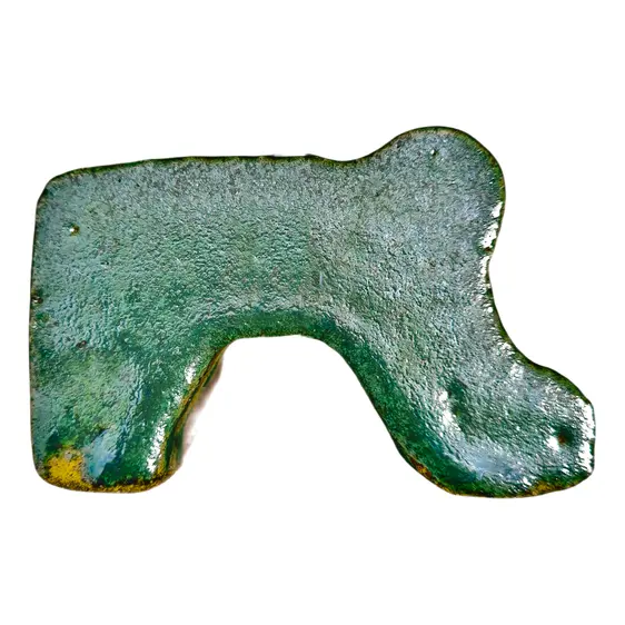 Glazed Green Pot Feet - Small
