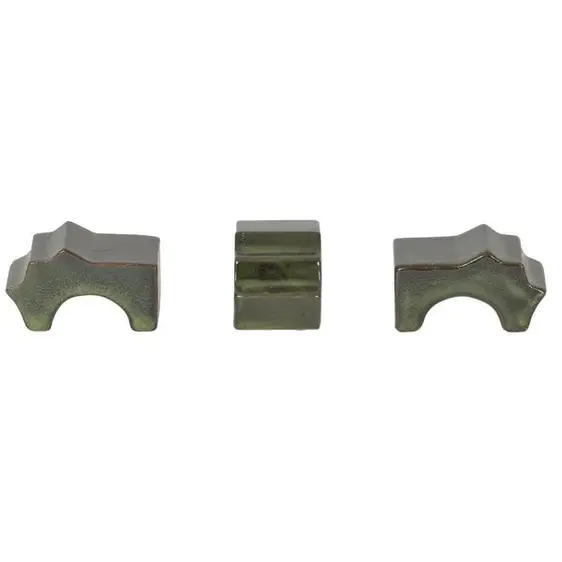Glazed Green Pot Feet