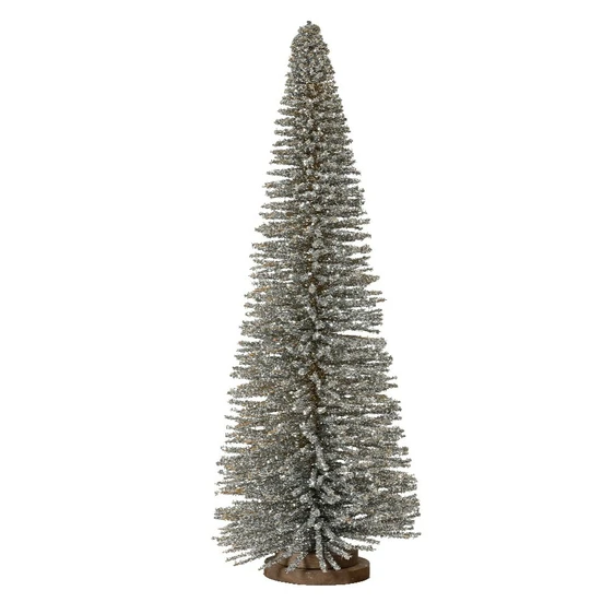 Glitter Tree Decoration - Champagne