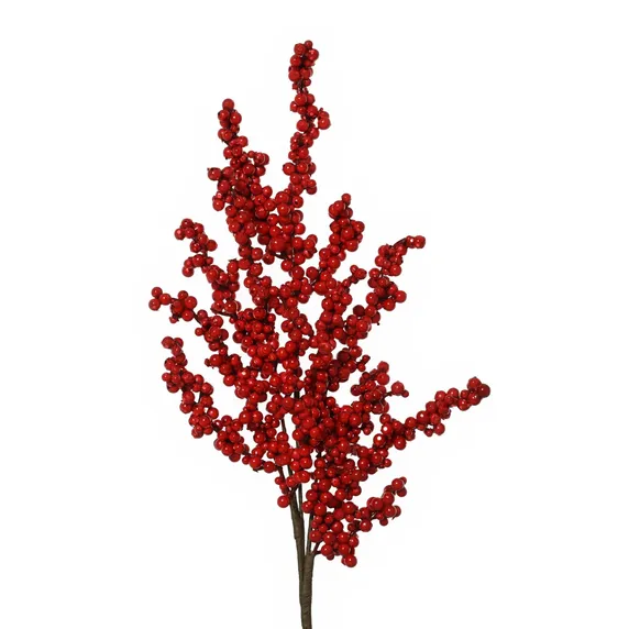 Glittering Berries Decorative Spray