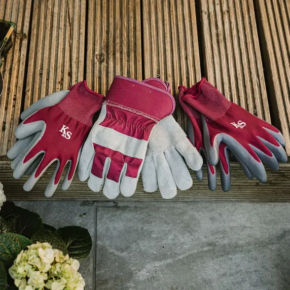 Gloves - All Round Plum Triple Pack - Small - image 1