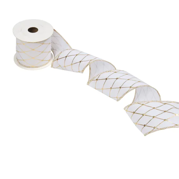Gold Lattice Premium Ribbon - 63mm