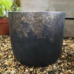 Gold Metallic Fade Planter - Small
