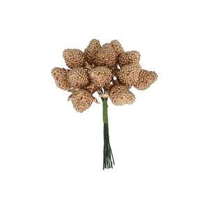 Gold Raspberries Decorative Cluster
