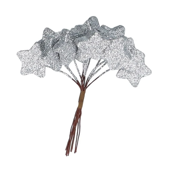 Silver Star Decorative Cluster