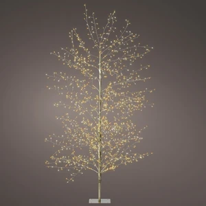 Golden Bushy Illuminated Bare Branch Tree - 150cm