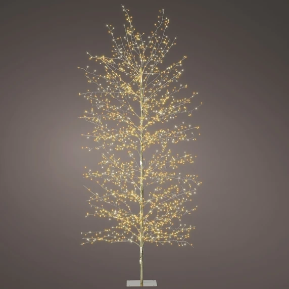 Golden Bushy Illuminated Bare Branch Tree - 180cm