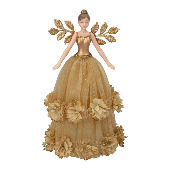 Golden Fairy Christmas Tree Topper