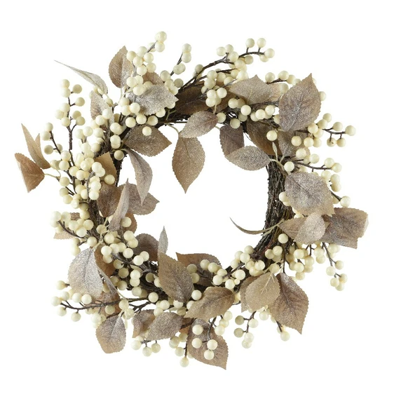 Golden Foliage Artificial Wreath