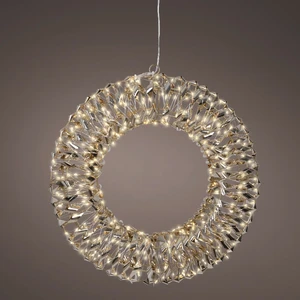 Golden Illuminated Wreath 38cm