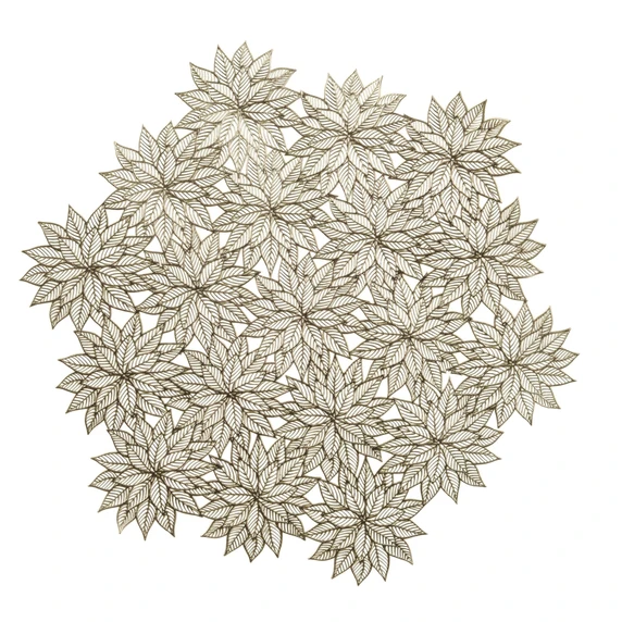 Golden Snowflakes Dining Placemat