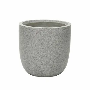 Granito Grey Egg Pot Ø25cm