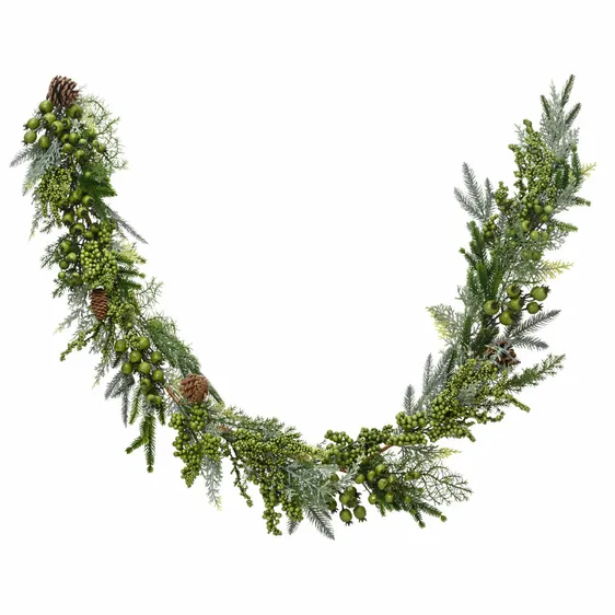 Green Berry Artificial Garland