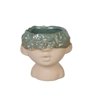 Green Flower Head Pot - ⌀ 6cm