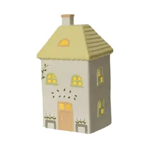 Green Porcelain Light Up House - 22cm - image 3