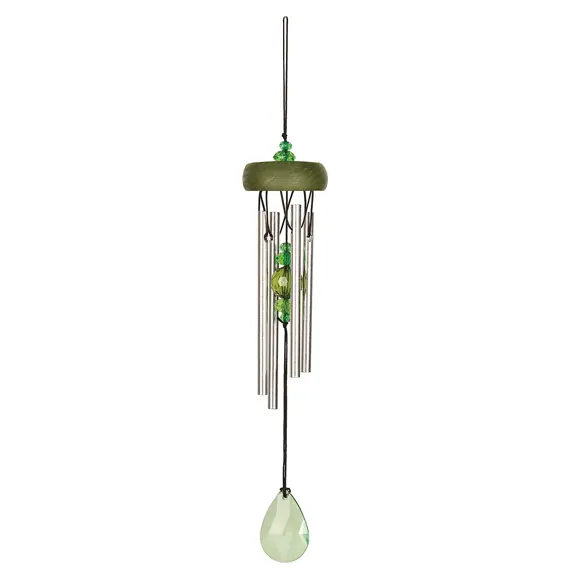 Woodstock Chimes Green Sparkle Windchime