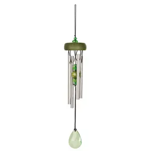 Woodstock Chimes Green Sparkle Windchime