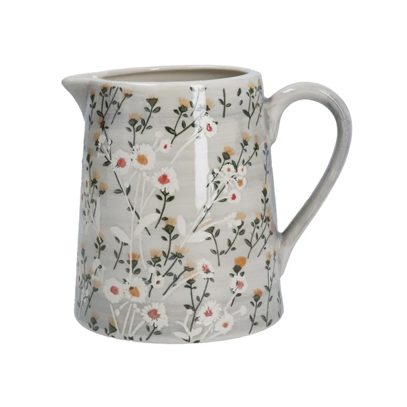 Grey Wild Daisy Stone Jug