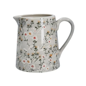 Grey Wild Daisy Stone Jug