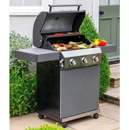 Grillstream Classic 3 Burner Hybrid BBQ - Matt Grey - image 2