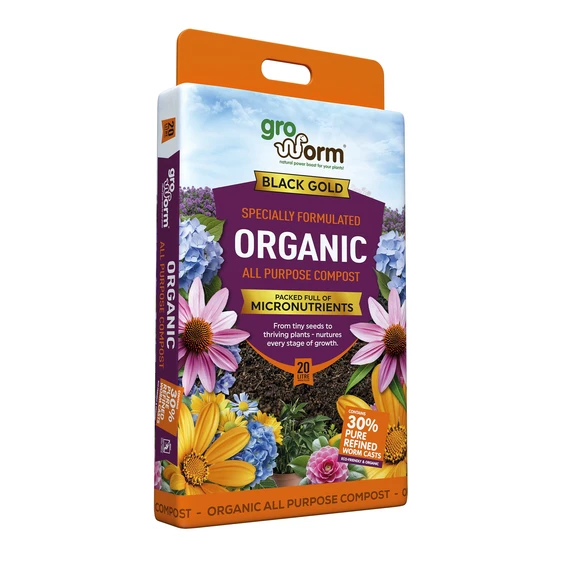 Gro Worm Black Gold Organic Compost 20L