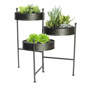 Hammered 3 Tier Folding Plant Stand