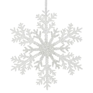 Hanging Glitter Snowflake - Large