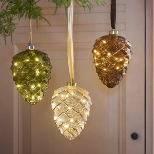 Hanging Micro LED Green Pinecone - image 2