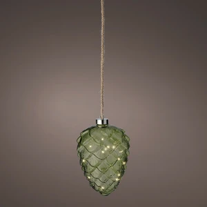 Hanging Micro LED Green Pinecone - image 1