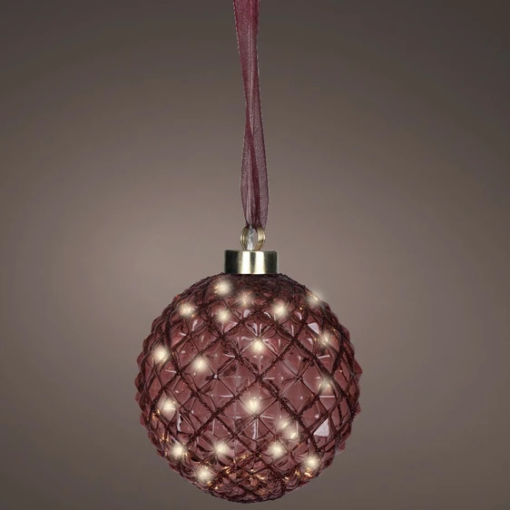 Hanging Micro LED Red Retro Ball