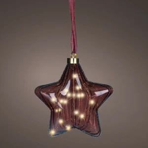 Hanging Micro LED Red Retro Star