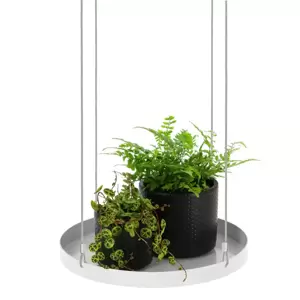 Round Hanging Plant Tray - White (L) - image 3