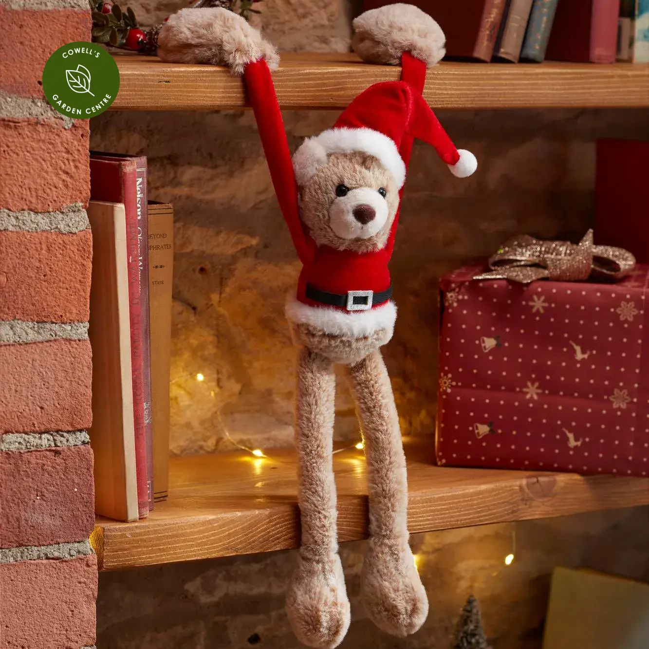 Hanging Plush Teddy Santa Cowell s Garden Centre Woolsington